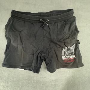 Hoodrich Shorts Mens XL Black‎ Sweatshrts Active Pegasus Casual Drawstrings